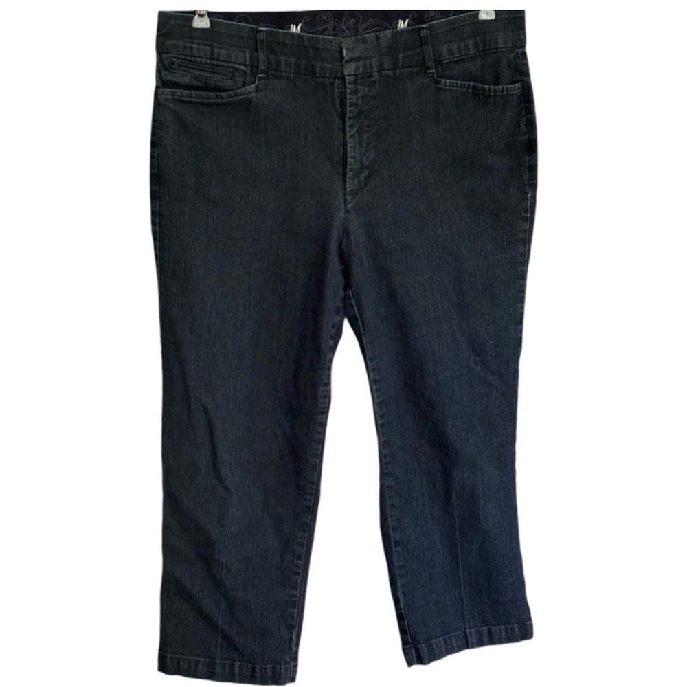JM Collection Women’s Capri Jeans | Dark Wash Denim | Size 14